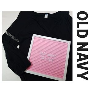 Old Navy Boho black 3/4 sleeve shirt Sz. SP